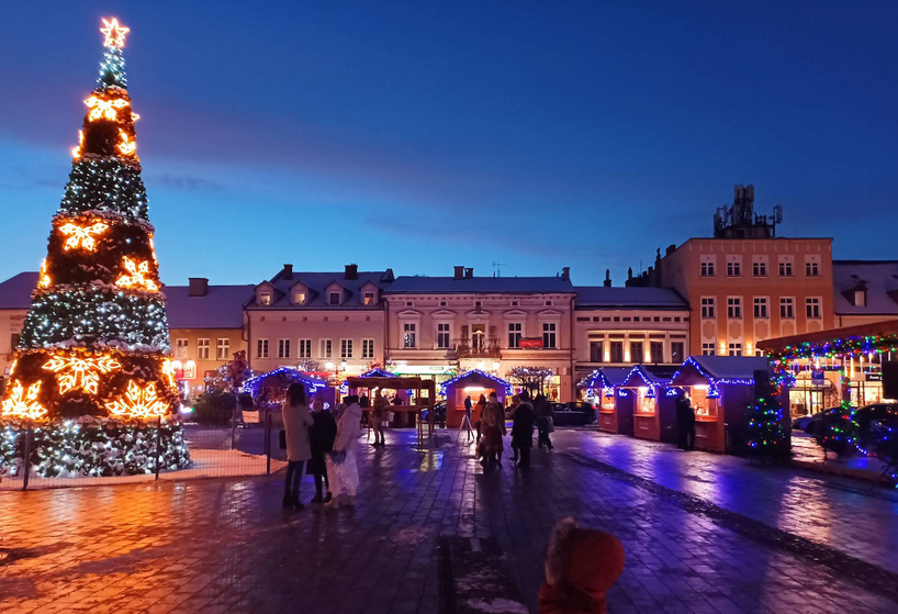 Świąteczny jarmark w Oświęcimiu